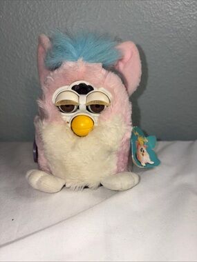 Interactive Pink and Blue Plush Electronic Pet - Kids Learning Toy